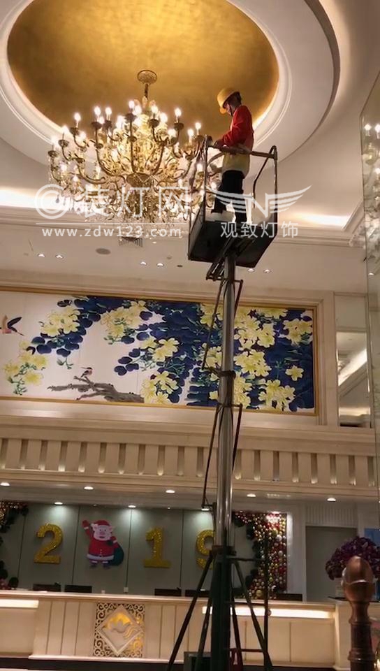 广州酒店水晶灯清洗