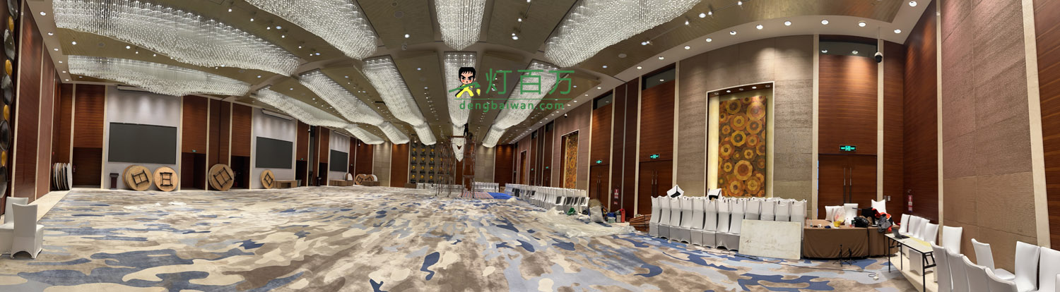 深圳市大梅沙京基洲际度假酒店灯具清洗施工进场